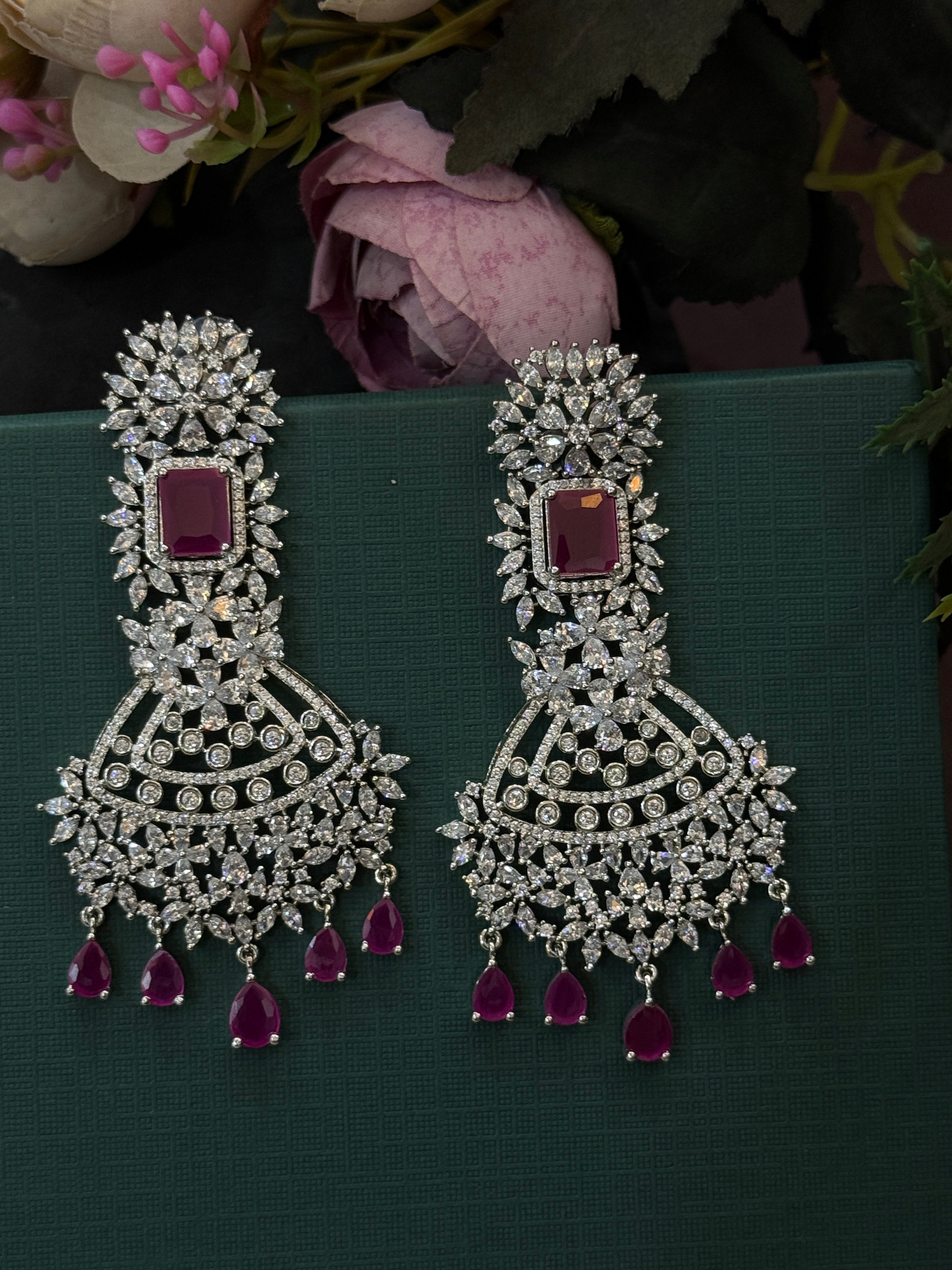 Elegant American Diamond Earrings
